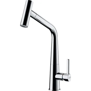 Vodovodní baterie Zažijte kulinářskou svobodu s baterií Icon. Tento oceňovaný design se může pochlubit elegantní výtokovou trubicí ve tvaru písmene L a výkonným vytahovacím proudem s funkcí duálního proudu. Vychutnejte si plynulý proud vody bez stříkající vody a čištění be