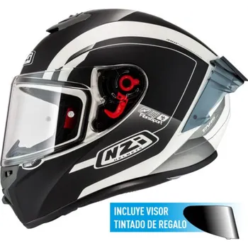 Helma na motorku Integrální přilba NZI TRENDY 3 STREAM ELEGANCE černo-bílá + tmavé hledí Velikost: XXL