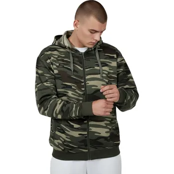 Pánská mikina Tovta Pánská maskáčová nadměrná rozepínací mikina Barva: Vojenská, Velikost: 2XL