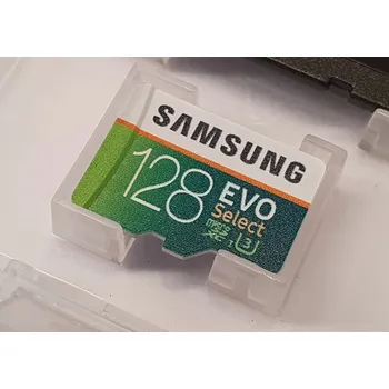 Ukládání dat 128GB Samsung EVO Select microSDXC + SD adaptér