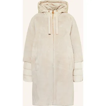 Dámský kabát S.Oliver Black Label Dámský Kabát Z Umělé Kožešiny, krémová, 38