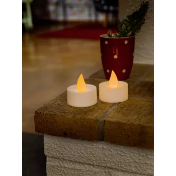 Dekorativní svítidlo Konstsmide 1980-100 LED čajové svíčky sada 2 ks bílá teplá bílá