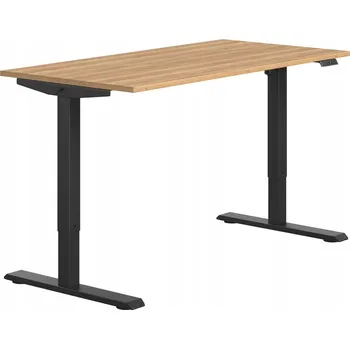 Psací stůl Obdélníkový psací stůl Kobi 120 x 58 x 70 cm černý, dub craft