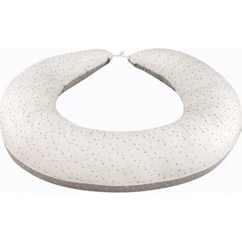 Kojící polštář Bomimi Multifunkční polštář Abra XXL Hvězdičky bílá/šedá