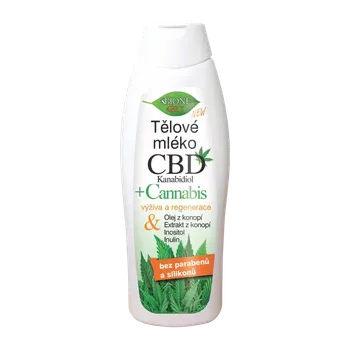 Tělové mléko Bione Cosmetics Cannabis CBD vyživující tělové mléko BIO 500 ml