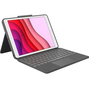 Pouzdro na tablet Logitech Combo Touch QWERTY britská pro Apple 10.2-inch iPad 7. generace, 8. generace - 920-009629 g Černá