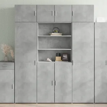 Komoda vidaXL Skříň highboard 80 x 42,5 x 185 cm kompozitní dřevo [3281382] Barva: Betonová šedá