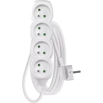 Prodlužovací přívod 4 zásuvky 2m EMOS P0412