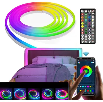 LED páska VODĚODOLNÉ BAREVNÉ LED PÁSKY 5050 RGB VODĚODOLNÁ LED PÁSKA 5m S DÁLKOVÝM OVLADAČEM