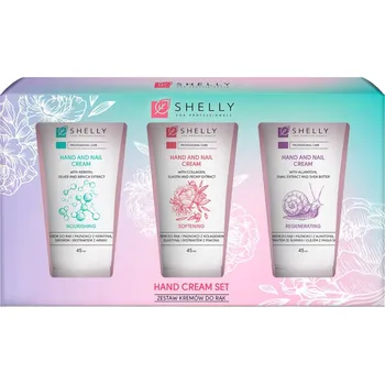 Péče o ruce Sada krémů na ruce Shelly Hand Cream Set 3×45 ml regenerační a vyživující Sada krémů na ruce