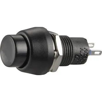 TRU COMPONENTS TC-R13-84A-05BK, 1587723 tlačítko, 10.2 mm, 250 V/AC, 1 A, 1 ks