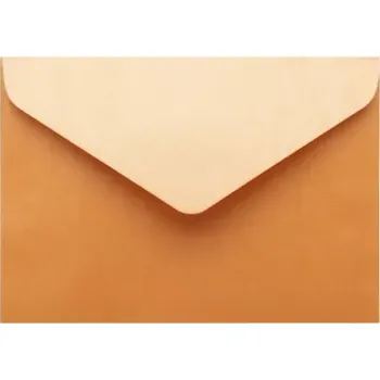 Obálka Metalická (perleťová) obálka měděná 62x94mm