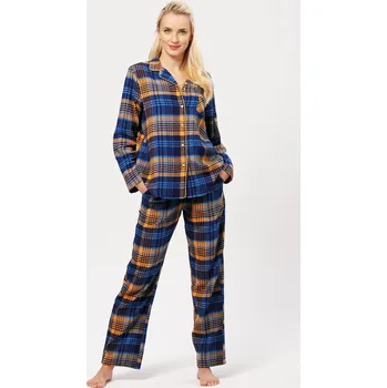 Dámské pyžamo Key pyžamo dámské LNS 481 - vzor, 3XL (Dámské pyžamo na knoflíky)