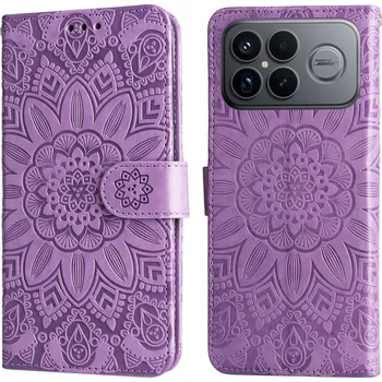 Pouzdro na mobilní telefon Sunflower knížkové pouzdro na Xiaomi Poco F8 Ultra 5G - fialové