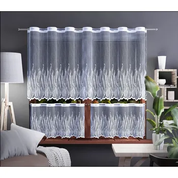 Forbyt Záclona metráž žakárová Nela drapérka bílá Velikost: 60 cm