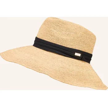 Klobouk Maryan Mehlhorn Dámský Slámový Klobouk, béžová / černá, one size