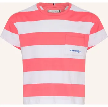 Tommy Hilfiger Dívčí Tričko, růžová / bílá, 164
