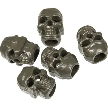 Jištění Korálek LEBKA plastový provlékací na šnůrku ZELENÁ