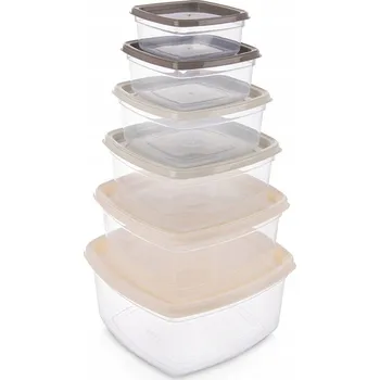 Dóza na potraviny Nádoby na potraviny s víkem 6 ks