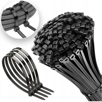 Stahovací páska VELMI PEVNÉ STAHovací PÁSKY 8,0x450mm 100 ks ČERNÉ STAHOVACÍ PÁSKY