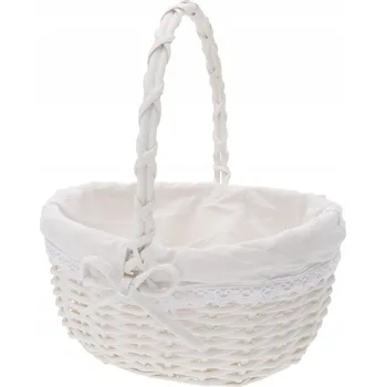 Nákupní košík Košík proutěný bílý 1 ks