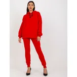 BASIC Červená tepláková souprava se zipem na zádech -red