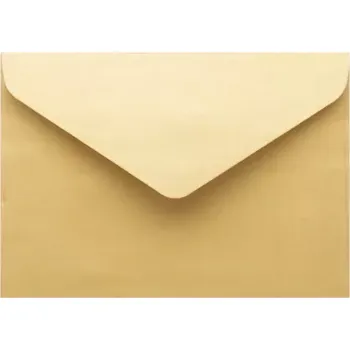 Obálka Metalická (perleťová) obálka zlatá 62x94mm