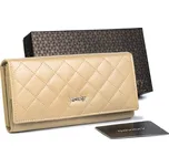 Rovicky Béžová dámská prošívaná kožená peněženka V299