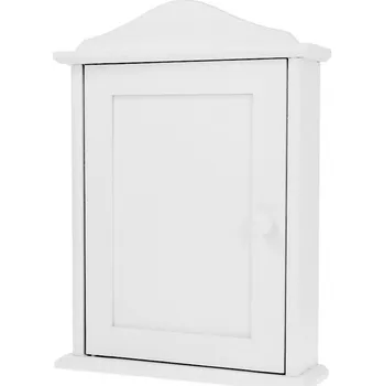 Dárková krabička Galanteriadrew Dřevěná skříňka na klíče bílá