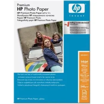 HP foto papír Premium Glossy Q1991A 10x15cm 20ks 240g/m2 lesklý