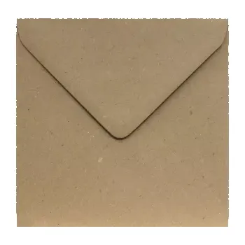 Obálka Poštovní obálka kraftová (hnědá) recyklovaná 155x155mm