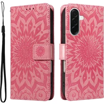 Pouzdro na mobilní telefon Sunflower knížkové pouzdro na Samsung Galaxy A37 5G - růžové