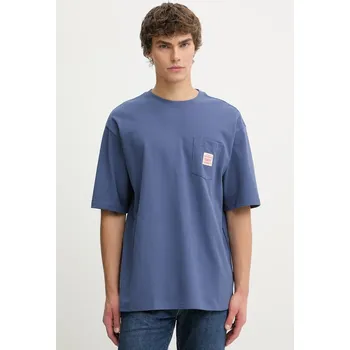 Pánské tričko Bavlněné tričko Levi's SS TEE x WORKWEAR A5850.0026 modrá 57X, vel. XL