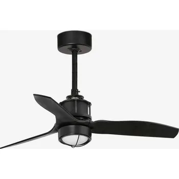 JUST FAN XS LED, černá, stropní ventilátor s DC motorem 81cm - FARO