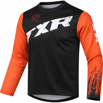 Moto oblečení Dětský motokrosový dres TXR Pulse černo-oranžový Velikost: S