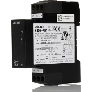 Relé Monitorovací relé, řada: K8DS Fáze a SPDT kontakty