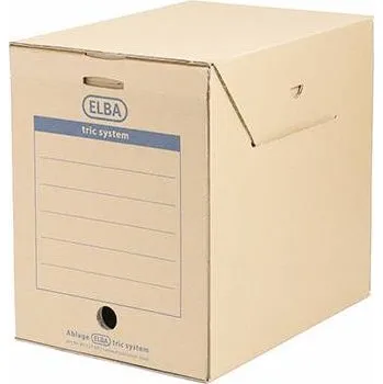 Kartotéka Elba archivační box 1554257 236 mm x 308 mm x 333 mm Vlnitá lepenka přírodní hnědá 1 ks