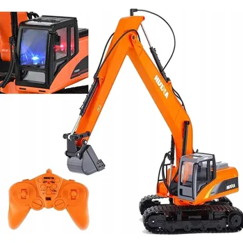 RC model auta PÁSOVÝ BAGR NA DÁLKOVÉ OVLÁDÁNÍ VELKÝ 1:14 R/C PILOT 15 FUNKCÍ 1551