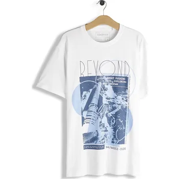 Pánské oblečení GATE Bavlněné tričko s potiskem L 126-0117/10