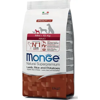 MONGE Dog Mini Adult Jehně,rýže,brambory 25/16 7,5kg