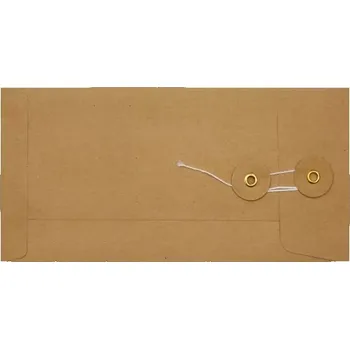 Obálka Obálka se šňůrkou kraftová kapacitní DL (110x220mm)