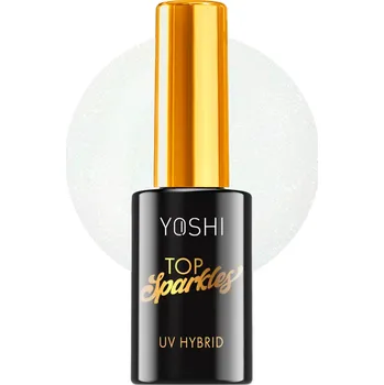 Lak na nehty YOSHI Perleťový top na nehty: Top Sparkles (10 ml)