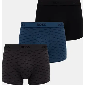 Pánské spodní prádlo Boxerky BOSS Trunk 3P 2 Design G 3-pack 50546765 námořnická modř 59B, vel. XXL