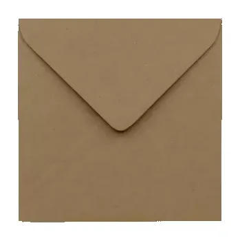 Obálka Poštovní obálka hnědá recyklovaná 155x155mm