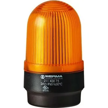 Maják Výstražný maják, řada: 211 Nepřetržité svícení barva Žlutá LED Montáž na základnu 24 V CE