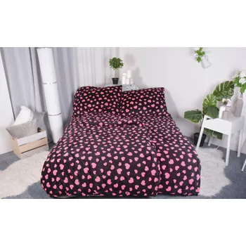 Povlečení Aaryans povlečení mikroplyš Srdíčka růžové 140x200/70x90cm