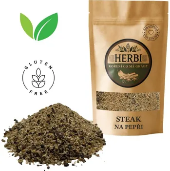 Herbi Steak na pepři, 50 g – směs pepřů a česneku pro dokonalé maso