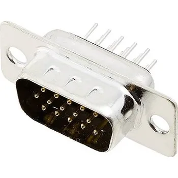 Redukce encitech HDD-15-MTBS 2103-0300-01 D-SUB kolíková lišta 180 ° Pólů: 15 pájecí piny 1 ks Tray