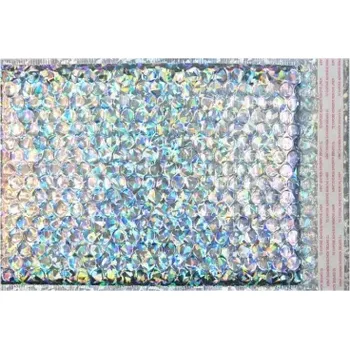 Obálka Bublinková holografická stříbrná obálka metalická B5/DVD (250x180mm)