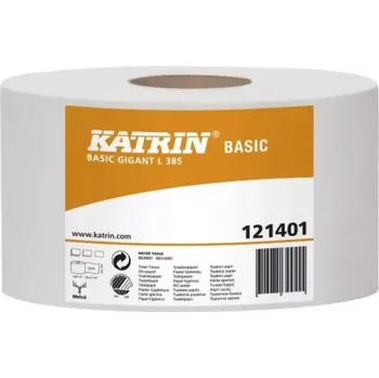Krepový papír KATRIN TOALETNÍ PAPÍR JUMBO KATRIN Basic Gigant L385 121401 6rolí/balení